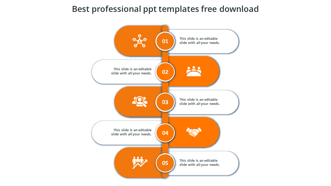 best professional ppt templates free download-orange